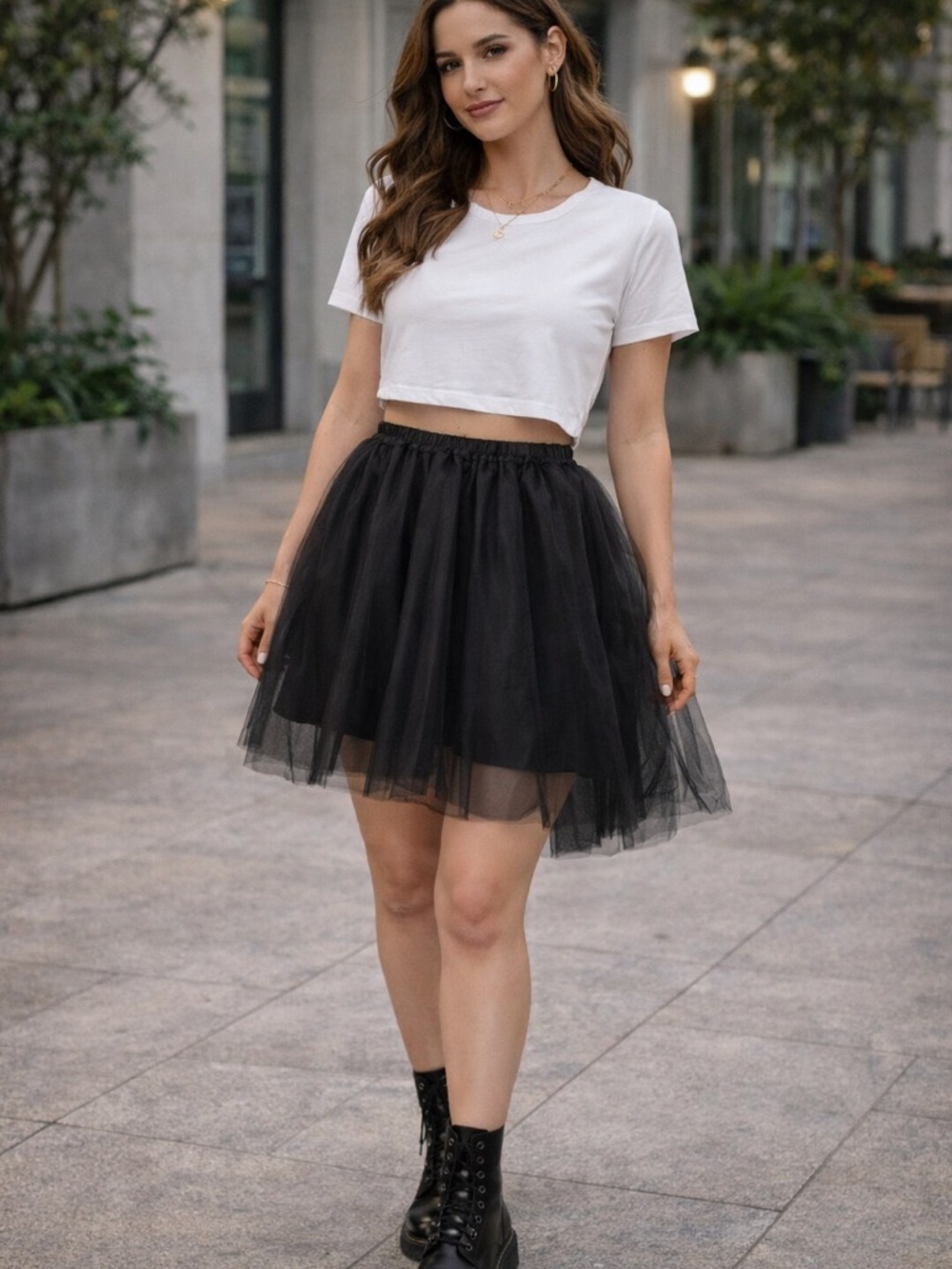 Black Tulle Mini Skirt - Lightweight Layered Ballet Tutu